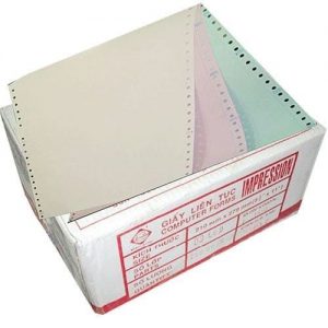 GIẤY IN LIÊN TỤC IMPRESSION 3 LIÊN 210X279 CM 1.500 TỜ (A4)