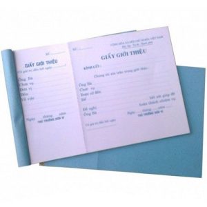 GIẤY GIỚI THIỆU 1 LIÊN GIẤY TRẮNG 13 X 19CM - 50 TỜ
