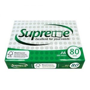 GIẤY IN SUPREME A4 ĐỊNH LƯỢNG 80GSM 500 TỜ