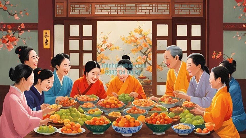 Hình ảnh mùng 1 Tết ngày đầu năm 2025