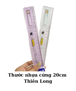Hình ảnh thước nhựa cứng 20cm Thiên Long