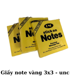 Hình ảnh giấy Note vàng 3x3 UNC