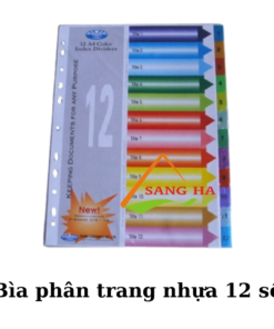 Hình ảnh bìa phân trang nhựa 12 số
