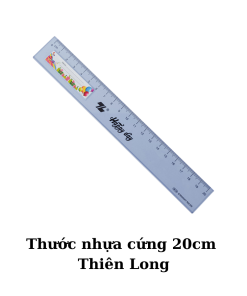 Hình ảnh thước nhựa cứng 20cm Thiên Long