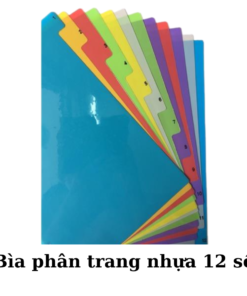 Hình ảnh bìa phân trang nhựa 12 số