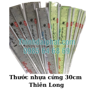 Thước Nhựa Cứng 30cm Thiên Long