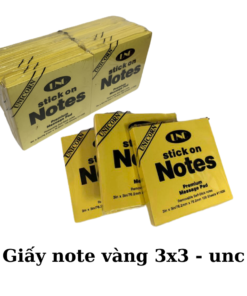 Hình ảnh giấy Note vàng 3x3 UNC