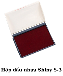 Hình ảnh hộp dấu nhựa Shiny S-3