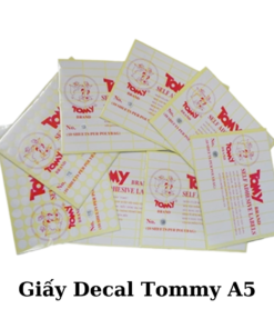 Hình ảnh giấy Decal Tommy A5