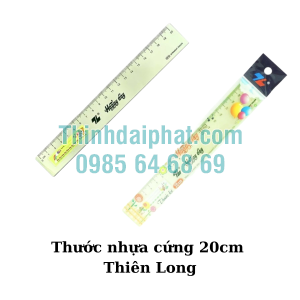 Thước Nhựa Cứng 20cm Thiên Long