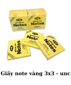 Hình ảnh giấy Note vàng 3x3 UNC