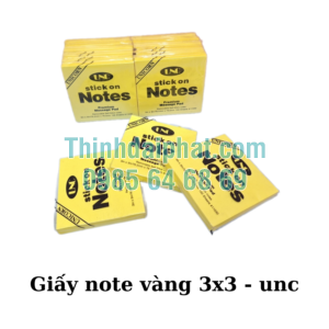 Giấy Note Vàng 3x3