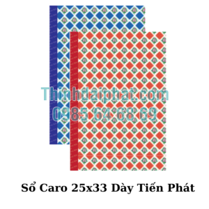 Sổ Caro 25x33 Dày Tiến Phát