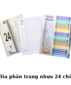 Hình ảnh bìa phân trang nhựa 24 chữ