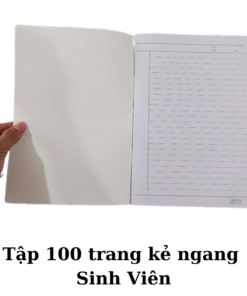 Hình ảnh tập 100 trang kẻ ngang Sinh Viên