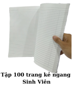Hình ảnh tập 100 trang kẻ ngang Sinh Viên