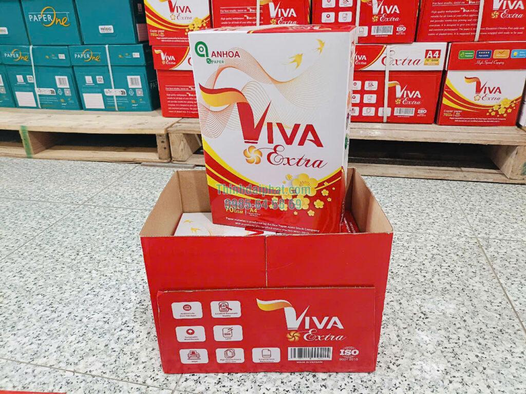 Giấy In ViVa Extra Đỏ A4 Định Lượng 70 gsm